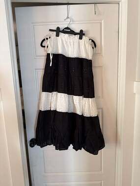 Anthropologie X Hutch eyelet maxi skirt SZ XS